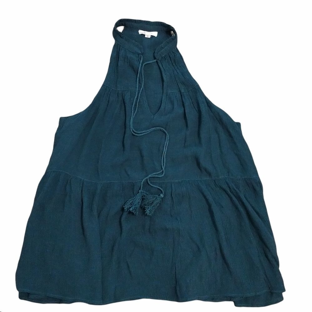 Wishlist Sleeveless Blue T-Back with V-Neck Tunic  Size Small.